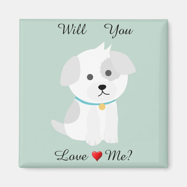 Imã Puppy Love (Frente)