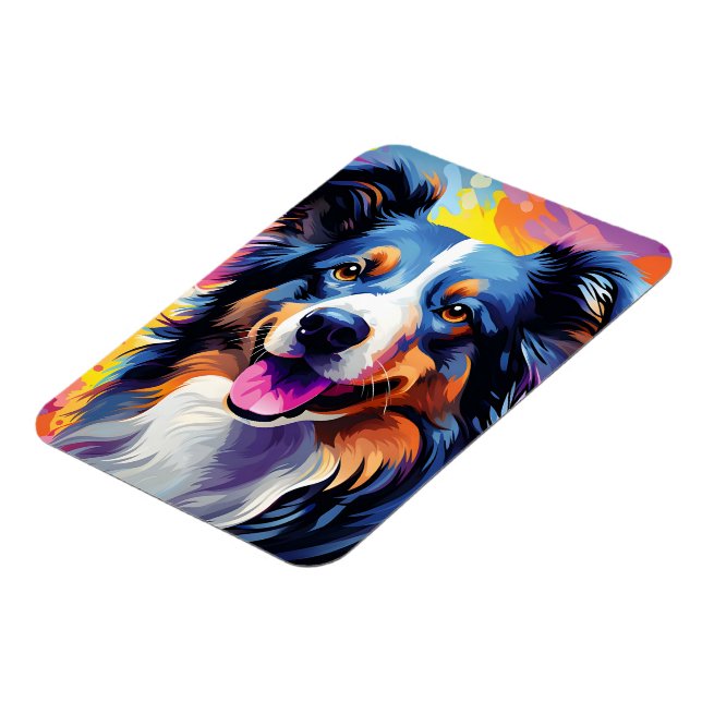 Ímã Puppy Watercolor (Left Side)