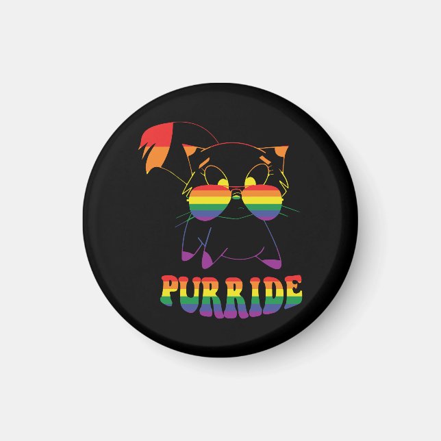 Imã Purgar | Gato de Gay | Lésbica | Arco-íris (Frente)
