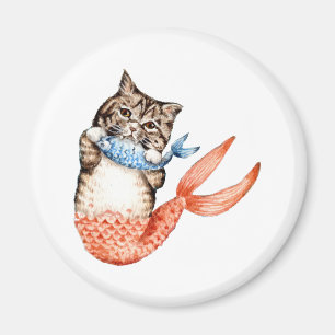 Imã Purmaid Cat Mermaid