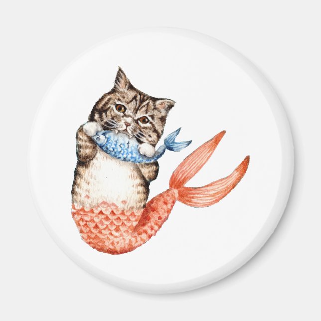 Imã Purmaid Cat Mermaid (Frente)