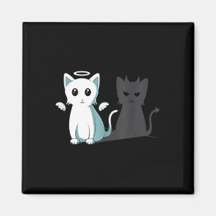 Imã Puro Mau Devil Cat Feliz Halloween Cat Angel Devi
