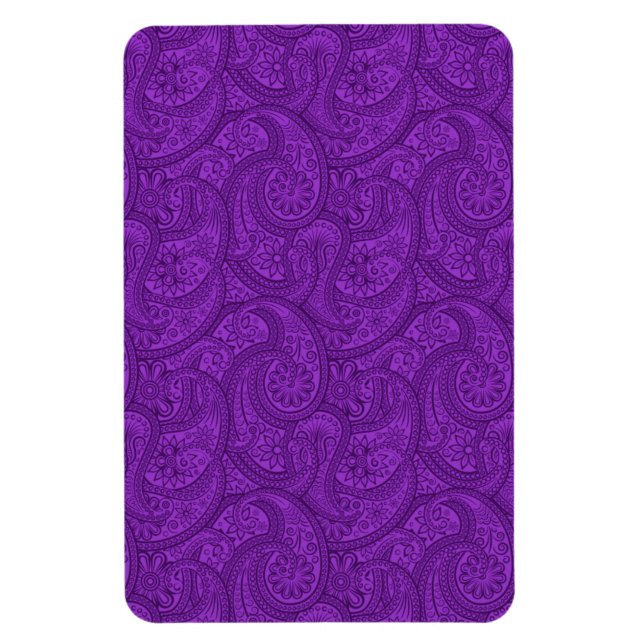 Ímã Purple Paisley (Vertical)