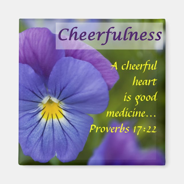 Imã Purple Pansy - Saúde (Frente)