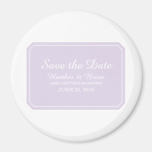 Imã Purple Simplesmente Elegante Salve a Data