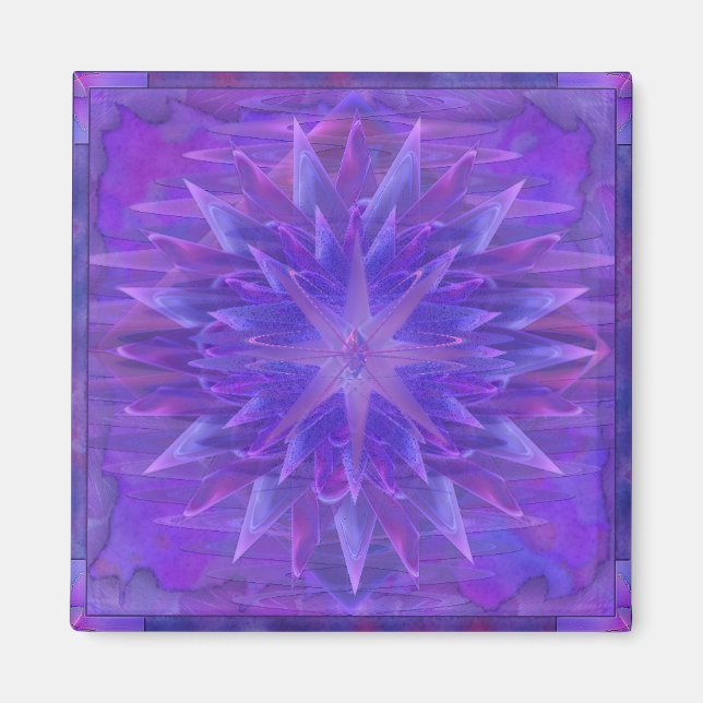 Imã Purple Star Mandala (Frente)