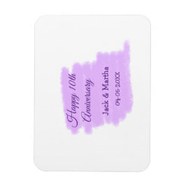 Ímã Púrpura aquarela esplaquecer o 10º aniversário mod