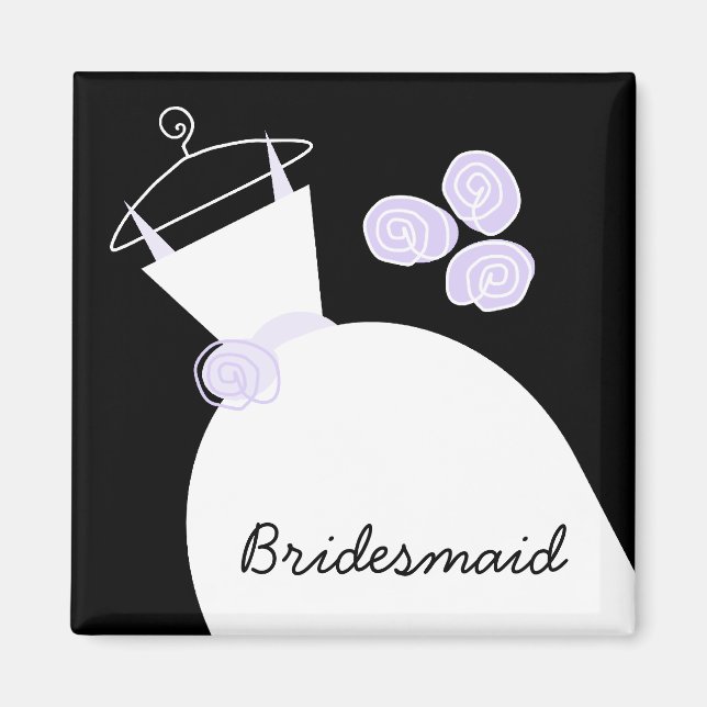 Imã Púrpura 'Bridesmaid' do Casamento (Frente)