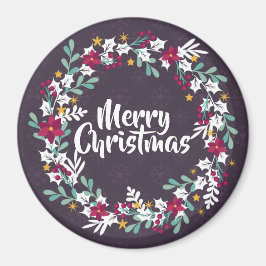 Imã Púrpura de Natal Simples | Magnet