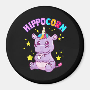Imã Púrpura HippoCorn Hippo Corn Hippopotamus Lover