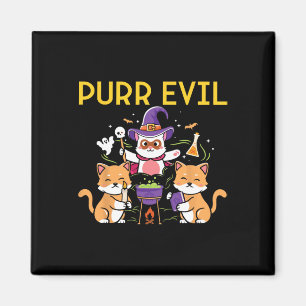 Imã Purr Mau Halloween Cats Bruxas Brincadeiras