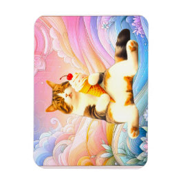 Ímã Purrfectly Asleep – Cat Holding Ice Cream Cone