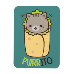Ímã Purrito Kitty Cat Burrito