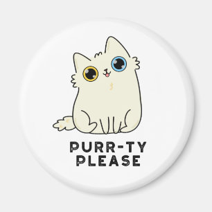 Imã Purrty Por Favor Gatinho Gato Bonito
