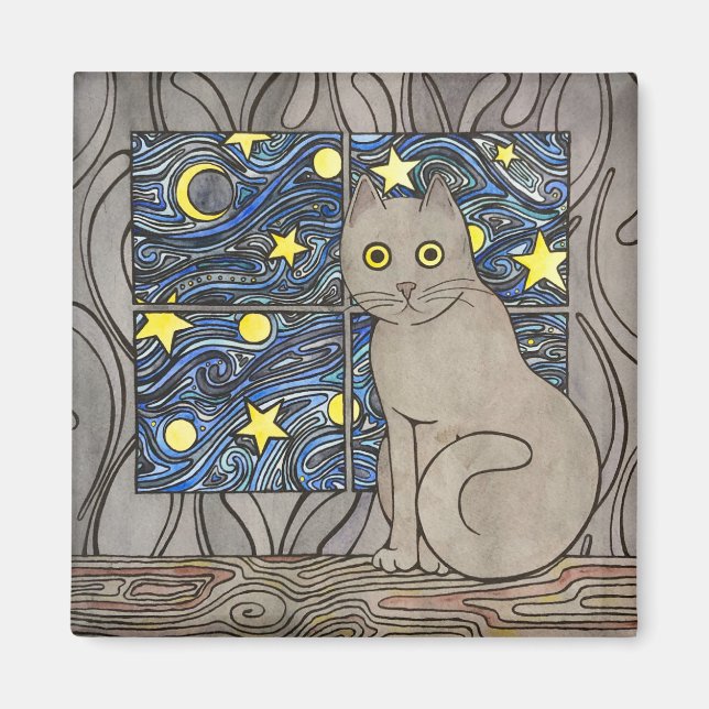 Imã Purry Purry Night Magnet (Frente)