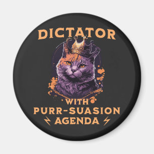 Imã Pursursion Agenda Engraçado King Cat