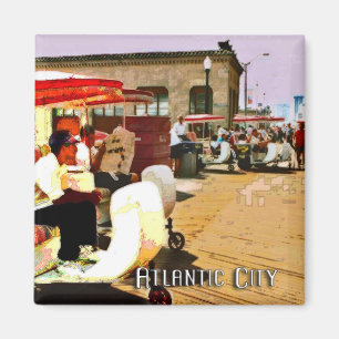 Imã Pushcart no passeio à beira mar