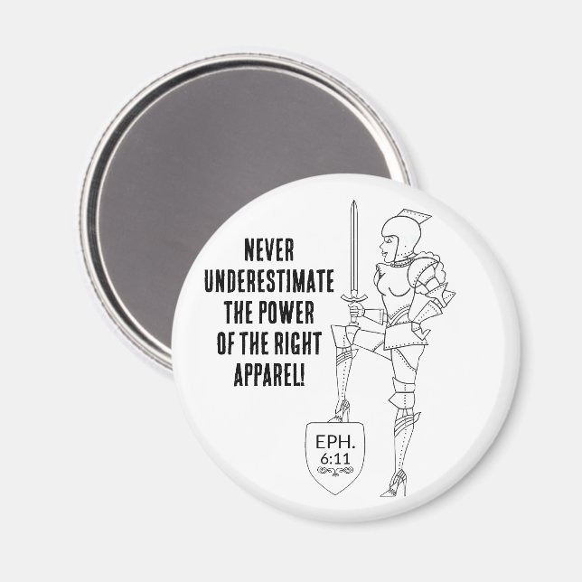 Imã "Put on the complete Suit of Armor"  Magnet (Front/Back)