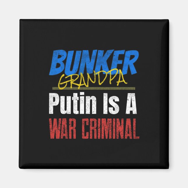 Imã Putin É Um Criminoso de Guerra Ucrânia Ucraniano (Frente)