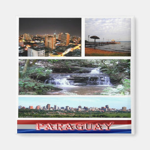 Imã PY - Paraguai - Colagem mosaica