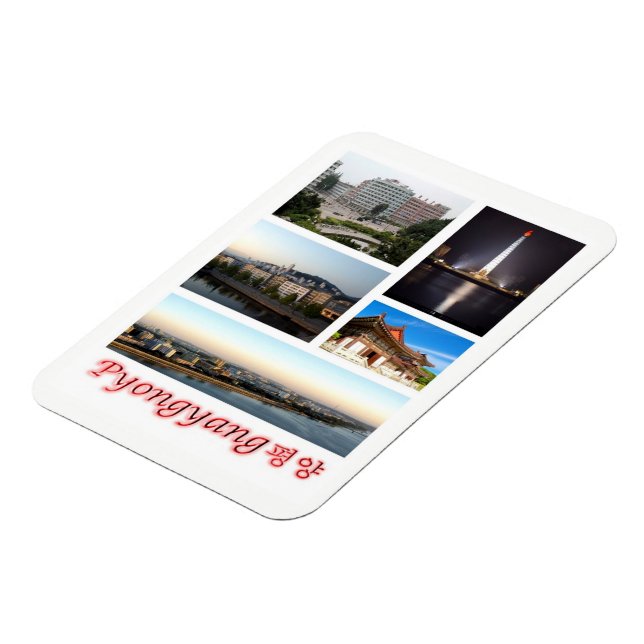 Ímã Pyongyang - Coreia do Norte - Mosaico - Magnet (Left Side)