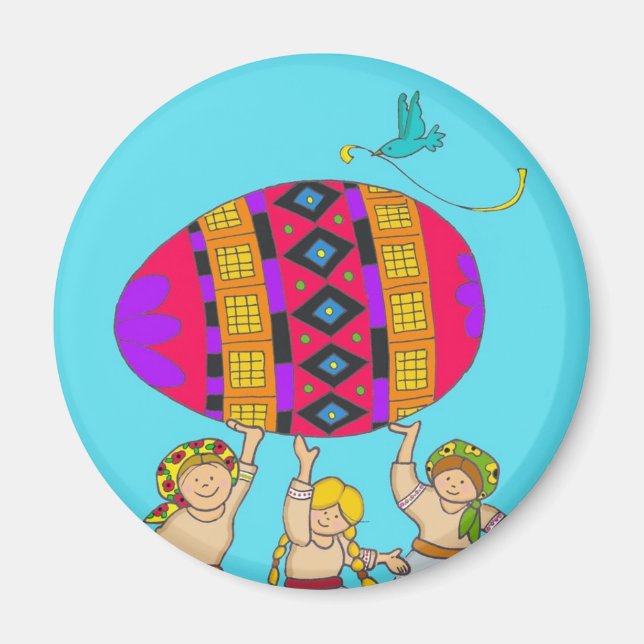 Imã Pysanka Girls (Frente)