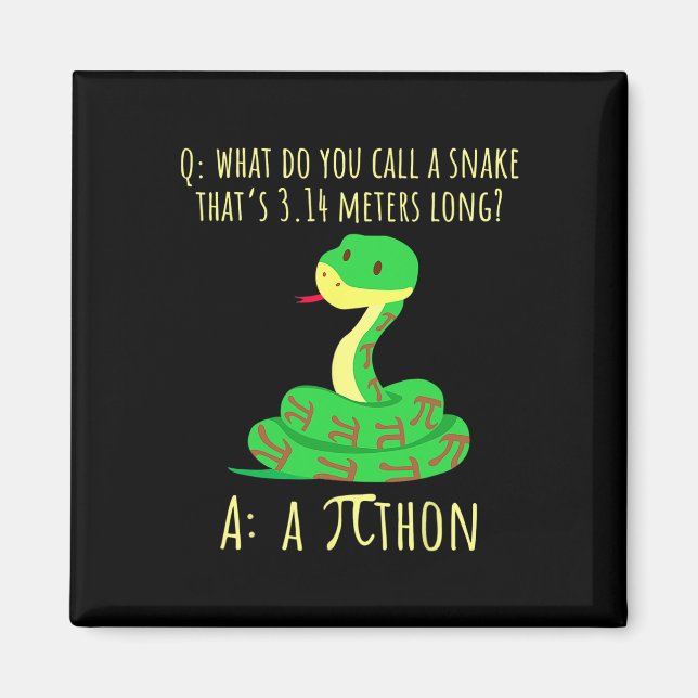 Imã Python Pithon Símbolo Pi Professor de Matemática E (Frente)