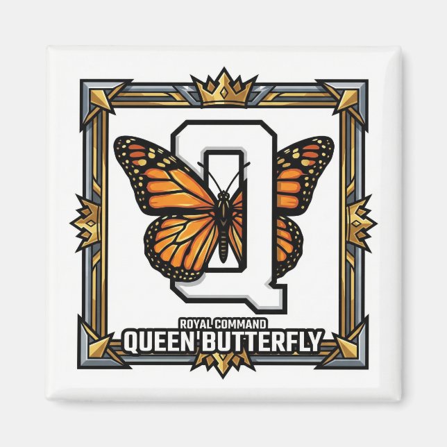 Imã Q is for Queen Butterfly – GTA Style ABC Learning (Frente)