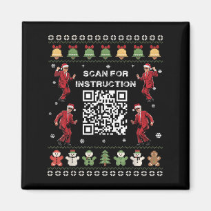 Imã Qr Trump Dance Code Presidente Verificar Instrução