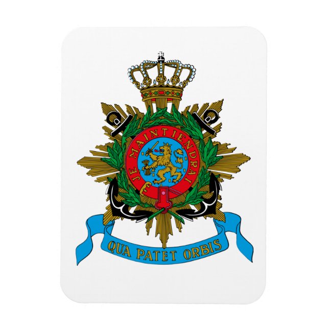Ímã Qua Patet Orbis - Korps Mariniers Embleem (Vertical)