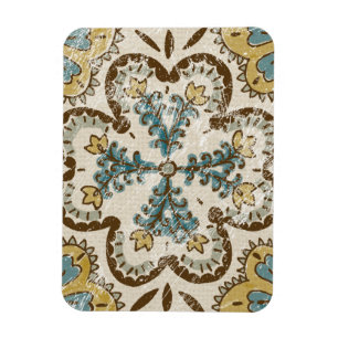 Ímã Quadrado de Batik não embelezado II