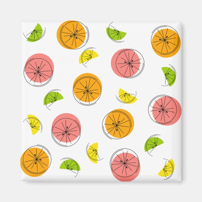 Imã Quadrado multiímã de Citrus (Frente)