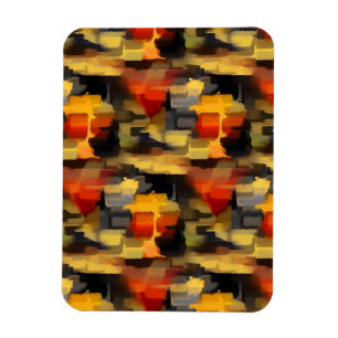 Ímã Quadrados abstratos modernos da pintura