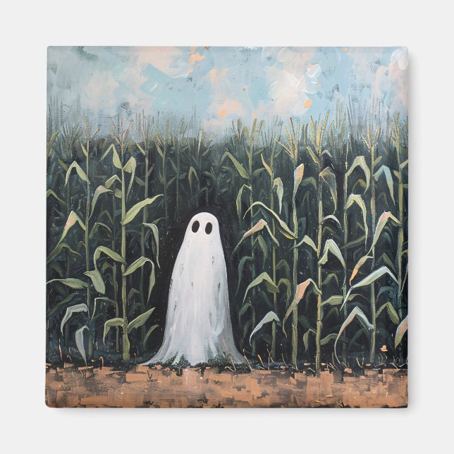 Imã Quadrícula de pintura de campo de campo fantasma (Frente)