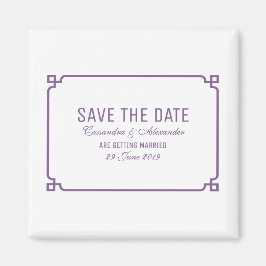 Imã Quadrinho de Deco Roxo Salve a Data