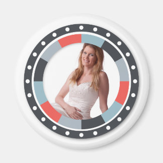 Imã Quadro 2 do Círculo Funky - Cinza e Vermelho em br