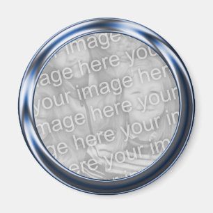 Imã Quadro azul da foto do metal