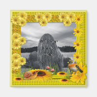 Quadro de Fotografias de Girassol Amarelo Sunshine