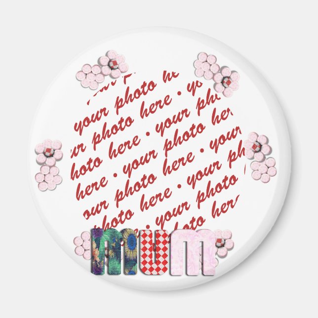 Imã Quadro de Fotografias 'MÃE' de Correção (Frente)