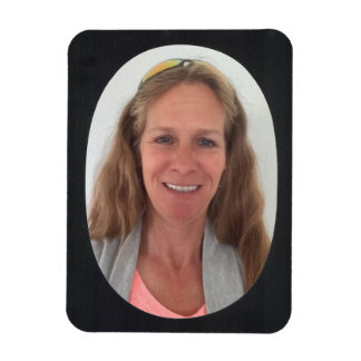 Ímã Quadro de Fotografias Oval Preto