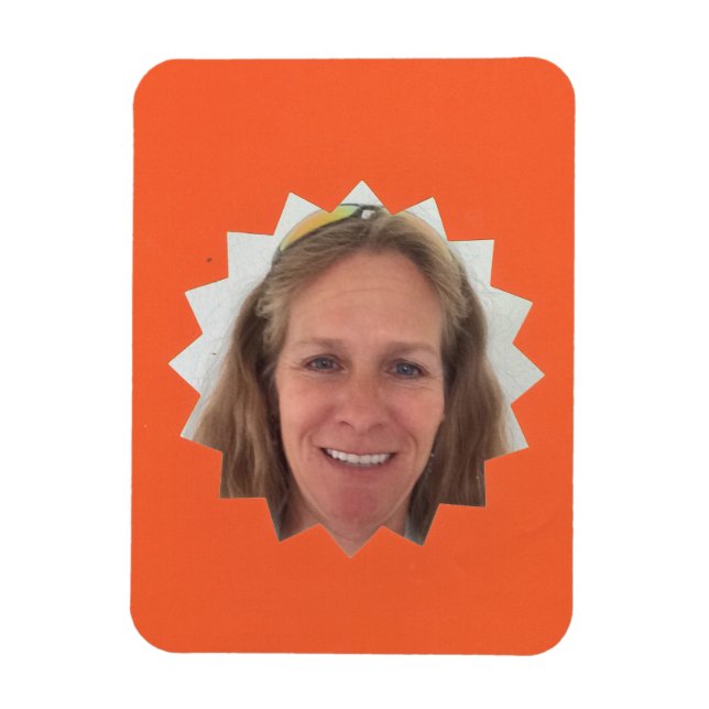 Ímã Quadro de Fotografias Sun Grande Laranja (Vertical)