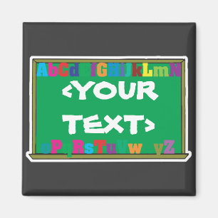 Imã Quadro de Giz Personalizável, <YOURTEXT>