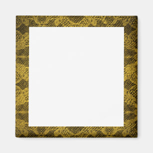 Imã Quadro de Imagens Preto e Dourado