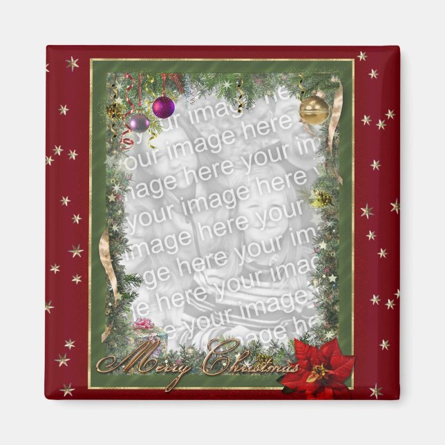 Imã Quadro de Natal (personalizável) (Frente)