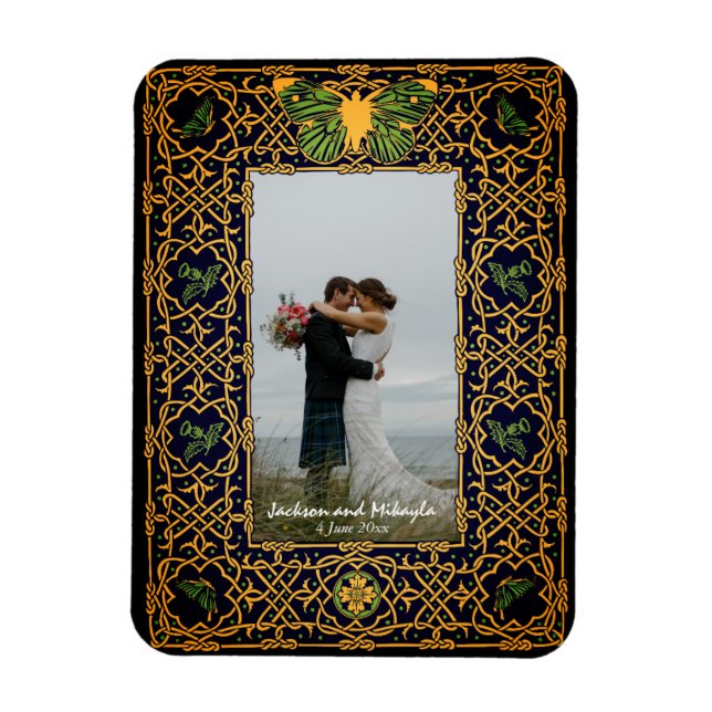 Ímã Quadro de Nó Celular do ouro (Vertical)