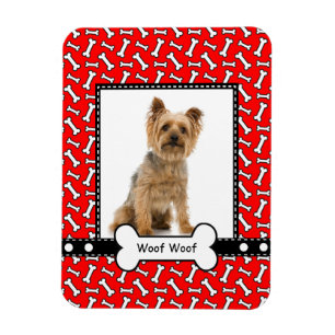 Ímã Quadro de Retrato Personalizado de Pupppy Cachorro