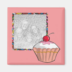 Imã quadro do cupcake