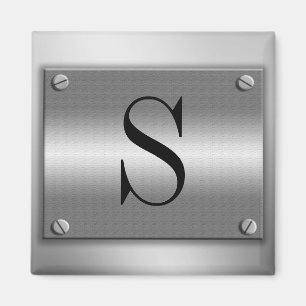 Imã Quadro do metal do monograma com ímã dos parafus