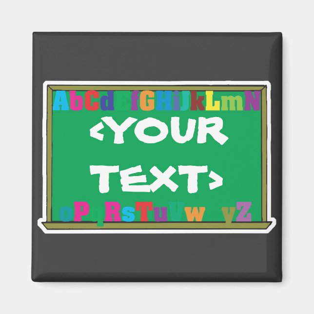 Imã Quadro Personalizável,<YOURTEXT> (Frente)