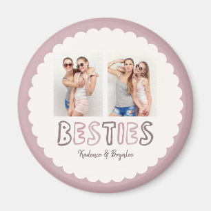 Imã Quaisquer Cores Recortadas Personalizadas 2 Fotos